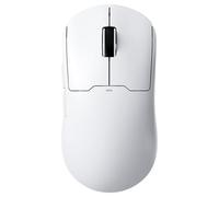 MCHOSE Mouse da gioco wireless A5 ProMax, design simmetrico, 59 grammi, frequenza di polling 1K, sensore ottico PAW3395 26K DPI, durata della batteria 130 ore, connettività tri-mode - bianco