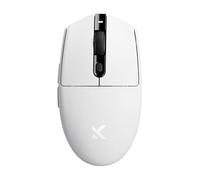 MCHOSE Mouse da gioco wireless G3, simmetrico, PAW3311, DPI 12K, connessione tri-mode, polling wireless/cablato 1K, peso 64 g, durata della batteria 130 ore (G3, bianco)