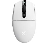 MCHOSE Mouse da gioco wireless G3, simmetrico, PAW3311, DPI 12K, connessione tri-mode, polling wireless/cablato 1K, peso 64 g, durata della batteria 170 ore (G3, bianco)