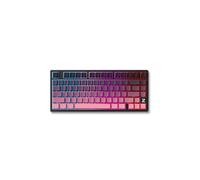 MCHOSE Tastiera da gioco wireless X75 (nero) 75% (inglese statunitense - ANSI) - RGB, interruttori giacinto, PBT a doppio scatto, montaggio guarnizione, sostituibile a caldo
