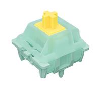 Mciepny Gateron Jade Goldenrod Yellow Pro Switch, lineare / 55gf 5 pin / pre lubrificato / plug-in LED / per tastiera meccanica da gioco (108 pezzi)