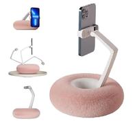 Mciluyaiio Ciotola Fuzzy con supporto per Kindle, supporto per cuscino per tablet, simpatico cuscino in peluche per Kindle per telefono, supporto per cuscino per ginocchia regolabile a 360° (Ross)