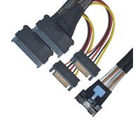 MCIO x8 to2 x SFF-8639 Cable for U.2/U.3