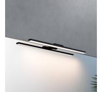 MCJ Applique per il bagno Modena IP44 nero, 4.000 K, larghezza 40 cm MCJ