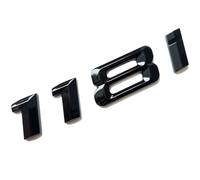 MCK Auto - 118i nero lucido posteriore bagagliaio logo logo posteriore distintivo modifica tuning per 1 serie F20 F21 F40 E81 E82 E87 E88