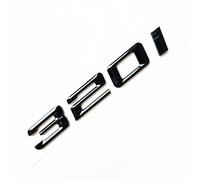 MCK Auto - 320i nero lucido posteriore bagagliaio logo logo posteriore distintivo modifica tuning per 3 serie F30 F31 E90 E91 E92 E93 F34 G20 G21