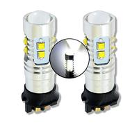 MCK Auto - PW24W LED Canbus Bulbs Daytime Running Lights White Very Bright and Without Errors Compatible with F30 F31 CC Tiguan Golf Q2