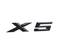 MCK Auto - X5 Badge Logo Nero Lucido Emblema Posteriore Bagagliaio Tuning Sostituzione Modifica Compatibile con F15 F85 E53 E70 G05