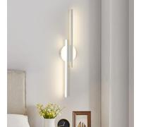 Mckalen Applique da Parete Interno LED, 24W Lampada da Parete Bianca Moderna 2700LM, Lampada a Muro Camera da Letto Luce Neutra 4500K per Bagno Soggiorno Scale Corridoio, 60CM