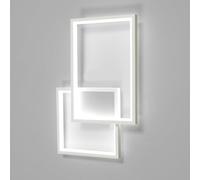 Mckalen Applique da Parete Interno LED, 34W 3825LM Moderno Lampada da Parete Bianca, 41CM Lampada a Muro Camera da Letto per Bagno Lampada Soggiorno Scale Corridoio, Bianco Freddo 6500K