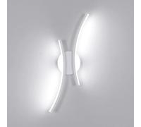 Mckalen Applique LED da Parete Interno, 20W 2250LM Moderno Lampada da Parete LED, 44.5CM Bianco Lampada a Muro Creativo per Camera da Letto Bagno Soggiorno Scale Corridoio, Bianco Freddo 6500K