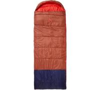 McKinley Camp Comfort II 10, Sacco a Pelo Unisex Adulto, Red Rust/Navy Dark, 225 x 80 cm