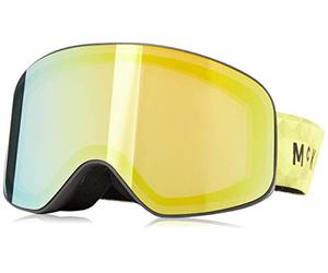McKinley Flyte Revo, Occhiali da Sci Gioventù Unisex, Black/Yellow, 2