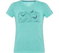 McKINLEY Kimo Tee, Maglietta Donna, Beige (Melange/Mintdark), 44