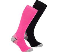 McKinley Rob 2Pack Calze da Sci Calze Sa Uomo, Uomo, Pink/Black Night, XXS