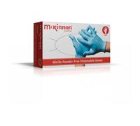 McKinnon MG100S Medico Piccolo Blu Nitrile senza Polvere Esami Guanti Bx100