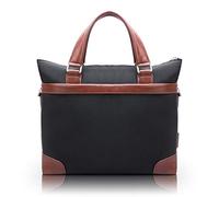 McKlein EASTWARD, 1680D Ballistic Nylon con bordo in pelle, nylon da 15", bicolore per laptop e tablet, nero (78395)