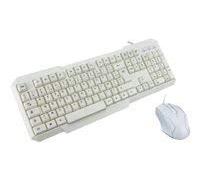 M CK-2012/B tastiera USB AZERTY Francese Bianco