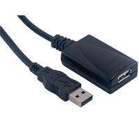 M able repeteur USB "TYPE AM/AF", Longueur 5M cavo USB USB A Nero