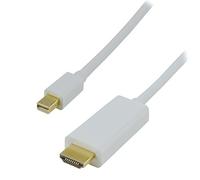 Mcl mc394e-2 m/w-1080p 2 m mini DisplayPort a HDMI Cavo - bianco