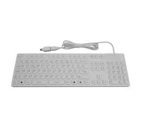 MCL-SAMAR Tastiera impermeabile cablata in silicone - Bianco - Nouvo