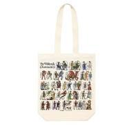 Mclaggan & Co - Borsa tote in tela con scrittori e personaggi