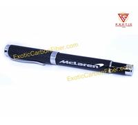Mclaren Argento Logo Fibra di Carbonio Penna a Sfera - Grande Regalo