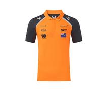 McLaren Polo Team F1 2025 Oscar Piastri Edizione Ufficiale Pilota, Arancione e Grigio