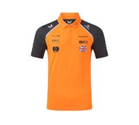 McLaren Polo ufficiale F1 Team Lando Norris, stagione 2025, arancione e grigio