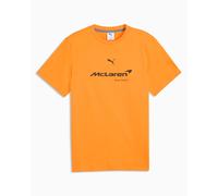 Mclaren Puma T-shirt maglia maglietta Arancione Cotone Big Essentials Logo Cre