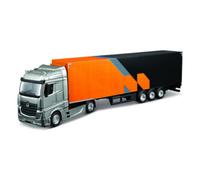 BBURAGO Mercedes Semi Truck con McLaren MCL38 (2024) #4 Norris, Set Diecast in Scala 1:43, Bisarca Dettagliata con Auto F1, Licenze Ufficiali McLaren e Mercedes, Età Consigliata 3+ Anni