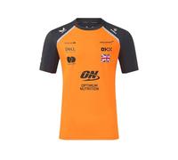 McLaren T-Shirt Ufficiale F1 Team Lando Norris, Stagione 2025, Arancione e Grigio