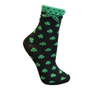McLaughlin's Irish Shop - Calze - Donna Nero Nero e verde 37-41