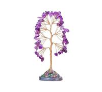 MCLIUJIA Decorazione Casa Ufficio Albero Di Cristallo For Decorazioni For La Casa Energia Positiva, Meditazione, Della Fortuna For L'home Office Albero Di Cristallo(Purple)
