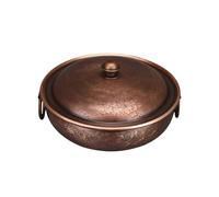 MCLIUJIA Pentola calda a carbone per cottura a induzione cinese, in rame, pentola per zuppa per uso domestico cinese (32 cm)