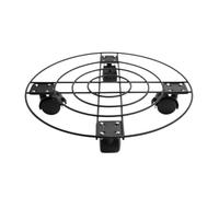 MCLIUJIA Sottovaso con Ruote Balcone con Rulli E Freni Vassoio Portafiori Mobile for Esterni in Ferro Ispessito per Interni Ed Esterni(30cm)