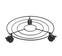 MCLIUJIA Sottovaso con Ruote Base Portafiori Mobile Cava Semplice Moderna Universale con Ruota di Bloccaggio for Utensili da Casa for Fiori per Interni Ed Esterni(25cm)