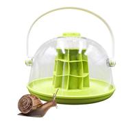 MCLIUJIA Terrario in per Rettili Kit Terrario Rotondo for Lumache con Base Rimovibile in Plastica Scatola di Allevamento