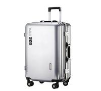 MCLIUJIA Valigie Accessori Da Viaggio Bagagli Con Telaio In Alluminio Ricarica USB Composito Multistrato Resistenza All'usura E Ai Graffi(A,24in)