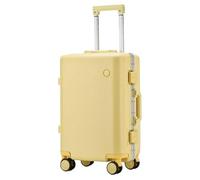 MCLIUJIA Valigie Accessori Da Viaggio Bagagli Rigidi Con Telaio In Alluminio, Valigia Con Ruota Universale Senza Cerniera In Policarbonato(C,24")