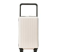 MCLIUJIA Valigie Accessori Da Viaggio Valigia Con Serratura A Combinazione Di Sicurezza Per Bagagli Di Grande Capacità Da 24 Pollici Valigia Resistente All'usura(White)