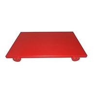 MCM-Service-Srl Tagliere in polietilene Professionale Rosso 40x30x2 con Fermi
