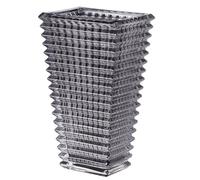 MCMCNCUIU Vaso in vetro nero per centrotavola, vasi per fiori grandi, vasi moderni per soggiorno, tavolo da pranzo, matrimonio, 28 cm