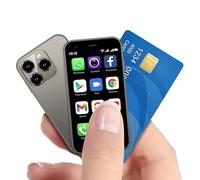 McMgc Mc15mini sbloccare telefono 4G, mini smartphone da 3,0 pollici, doppia scheda, batteria 2000 mAh, fotocamera da 5 MP + 5 MP, telefono di base Face Unlock (grigio)