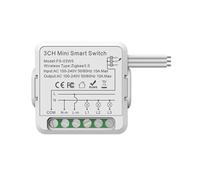MCMILEE Modulo Interruttore Relè Zigbee 10A 3 Canali AC100-240V Funziona con Home Mini Smart Switch Module