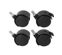 MCMILEE Set di 4 Ruote Girevoli A Vite - 2 con Funzione di Blocco