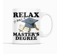 McMug - Tazza da laurea con scritta "Relax I Have A Master's Graduers"
