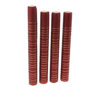 MCMUZKZS Capsule Termoretraibili per Bottiglie in PVC Da 100 Pezzi per La Produzione di Birra Da 60 Mm, 32mm -Burgundy (strisce d'oro)