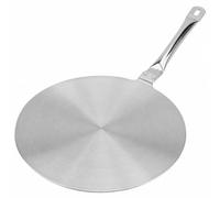 MCMUZKZS Disco Diffusore in Acciaio Inox con Manico Metallico per Distribuire Uniforme tra Piano Cottura E Pentole Adatto per E Uso Quotidiano, 24 CM