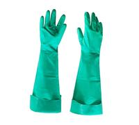 MCMUZKZS Guanti Spessi in Nitrile, Resistenti, Impermeabili, Proteggono Le Mani, Riutilizzabili, per La Pulizia Industriale, Guanti in Gomma per Piatti, 60 cm XL